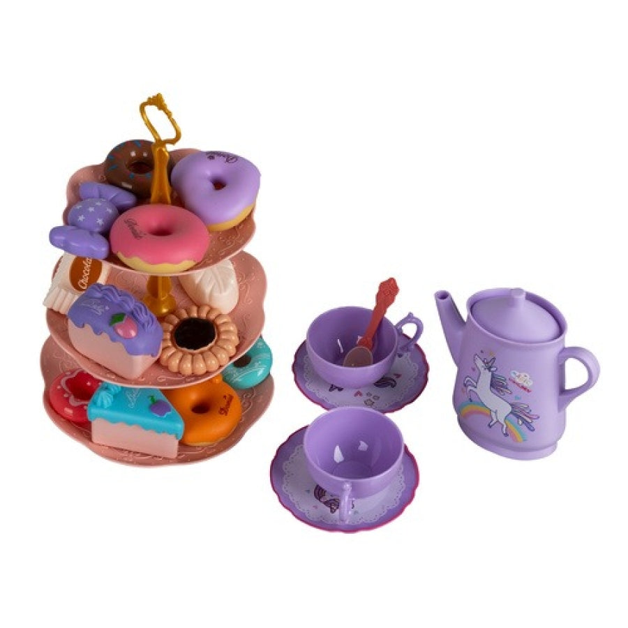 Set De Ceai Pentru Copii, Accesorii Si Dulciuri, Multicolor - MAXY