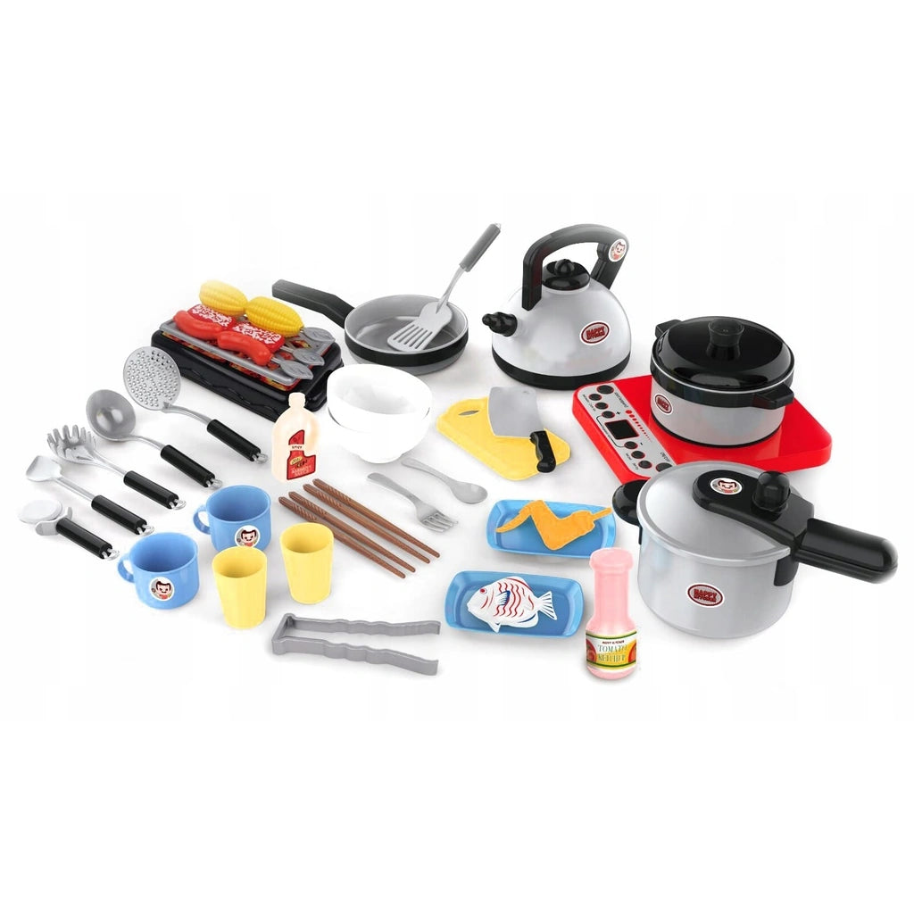 Set de Joaca Barbeque pentru Copii cu LED, Sunete, 40 Piese, 3+ Ani - MAXY