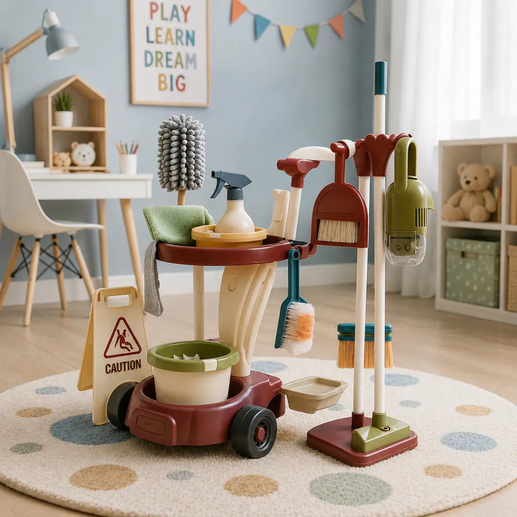 Set de Curățenie pentru Copii cu Aspirator Funcțional, 26 Piese - MAXY