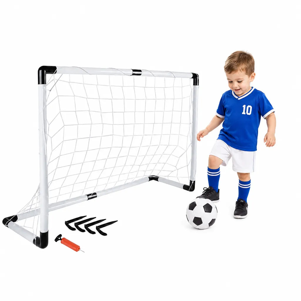 Set Fotbal pentru Copii cu Poartă, Minge și Pompă - MAXY
