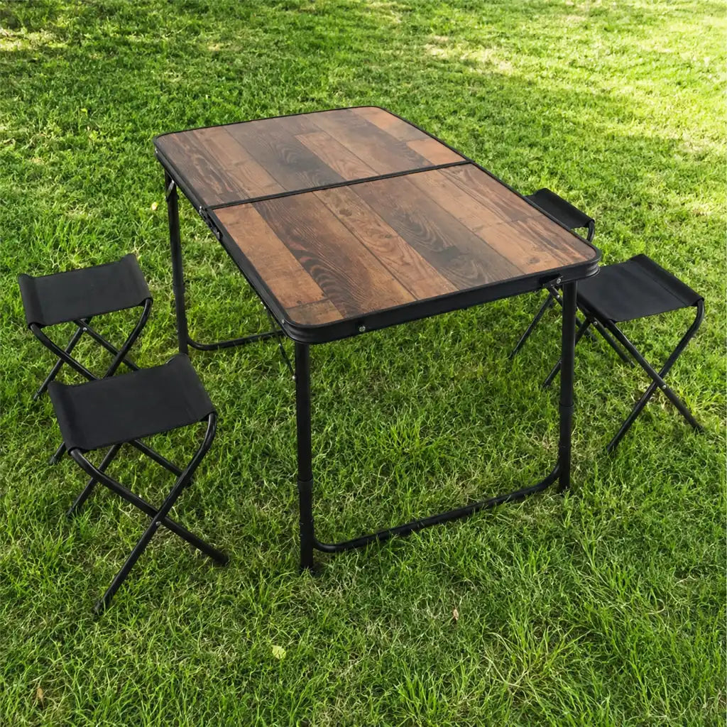 Masa Pliabila Cu 4 Scaune Pentru Camping Tip Valiza