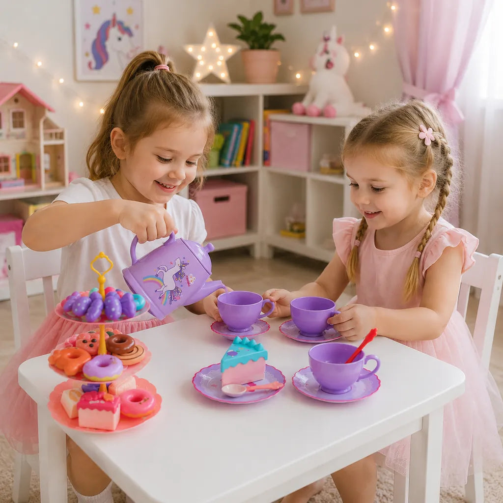 Set De Ceai Pentru Copii, Accesorii Si Dulciuri, Multicolor - MAXY