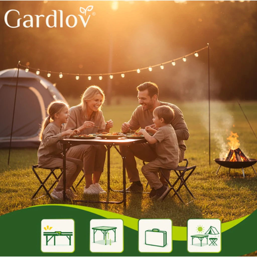 Masa Pliabila Cu 4 Scaune Pentru Camping Tip Valiza