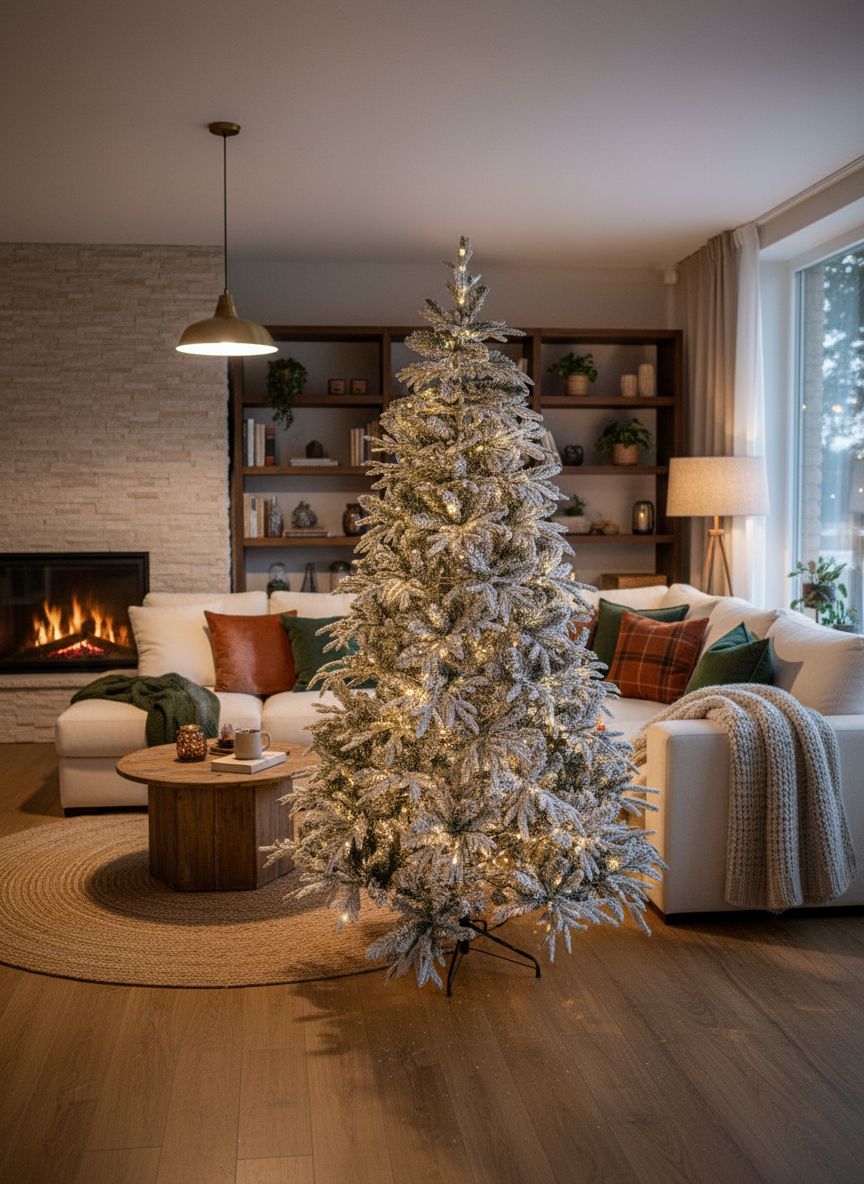 Brad Artificial Luxury Frost 210 cm – Mix 2D & 3D, Zăpadă Premium, Aspect Ultra-Realist