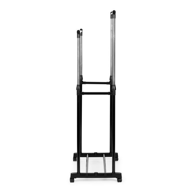Suport Dublu pentru Haine cu Înălțime Reglabilă 88-151cm și Raft pentru Pantofi - MAXY