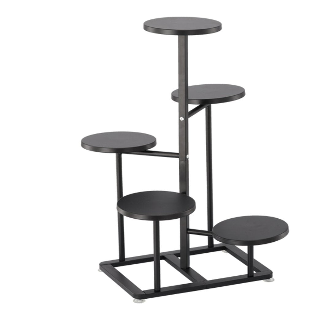 Suport pentru Plante cu 5 Niveluri 47 x 47 x 80 cm Negru - MAXY