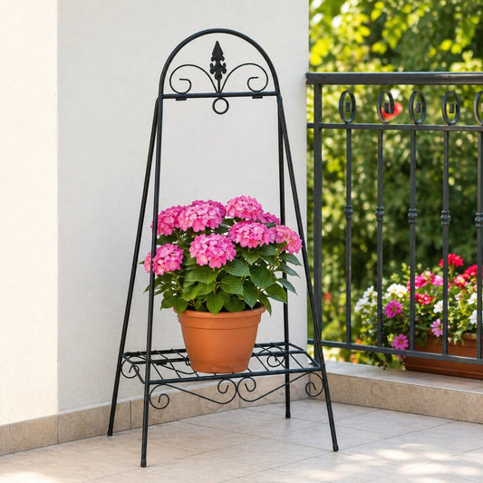 Suport pentru Plante Metalic Negru 49 x 40 x 99 cm - MAXY