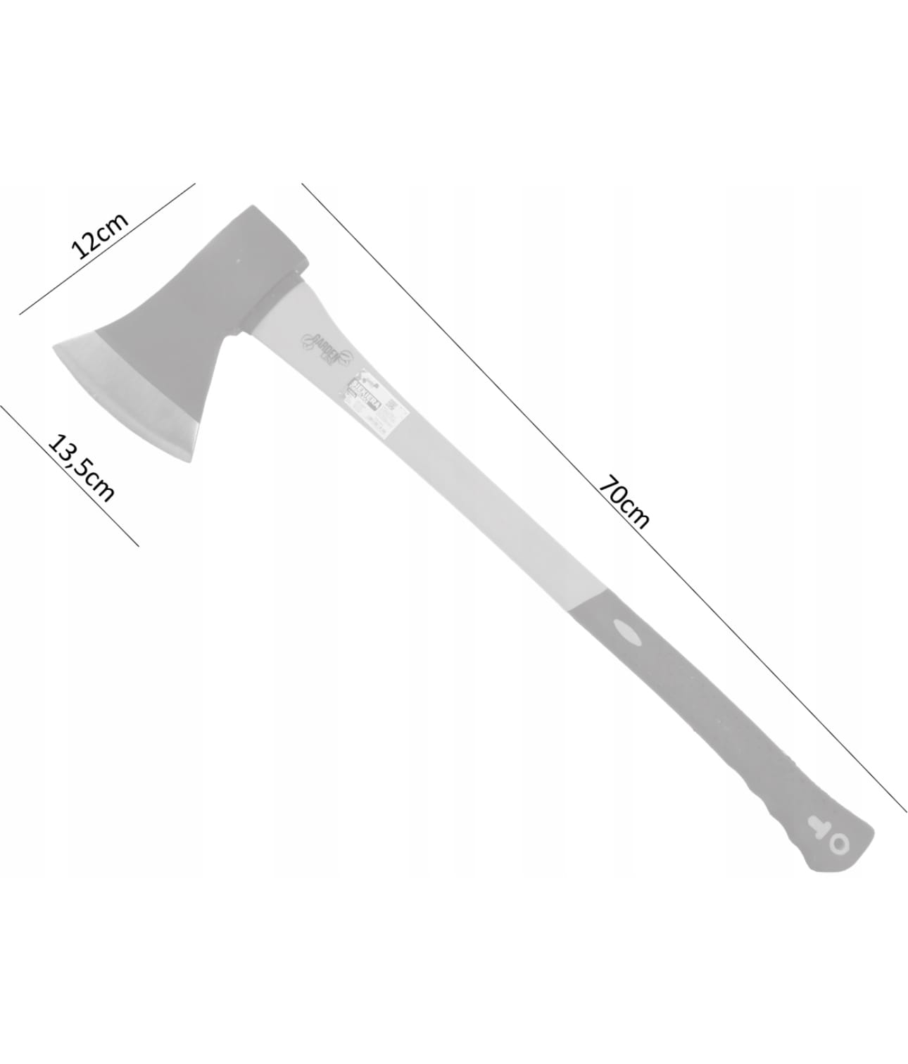 Topor Profesional cu Mâner din Fibră de Sticlă 70 cm - MAXY