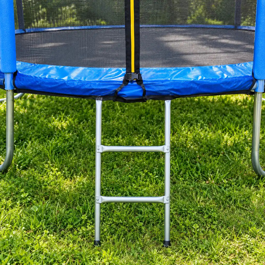 Trambulina 374 cm cu plasa de protectie si scarita de acces 150 kg - MAXY