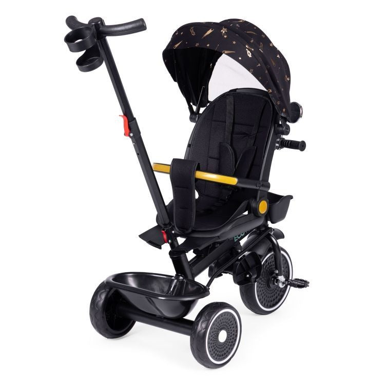Tricicletă pentru Copii cu Scaun Rotativ 360° , Culoare Negru - MAXY