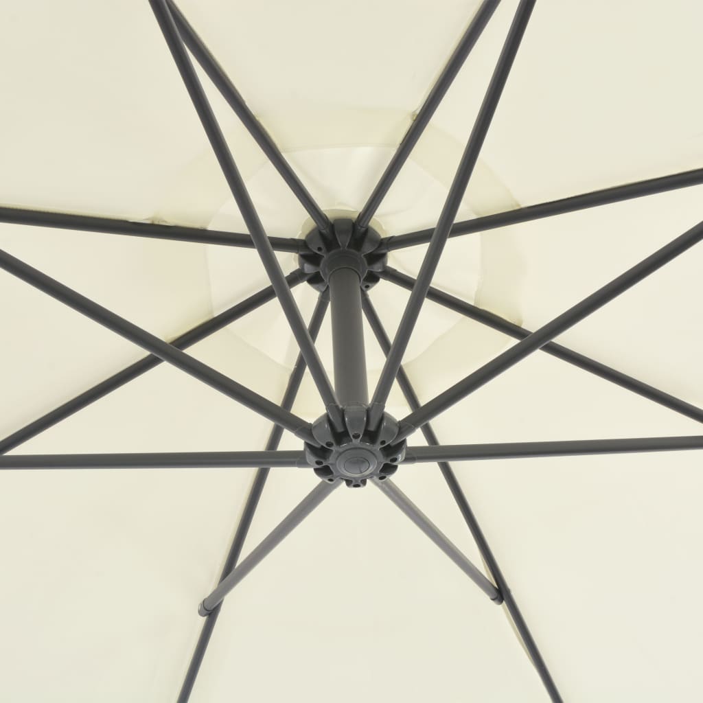 Umbrelă de Grădină Suspendată Bej, Diametru 300 cm
