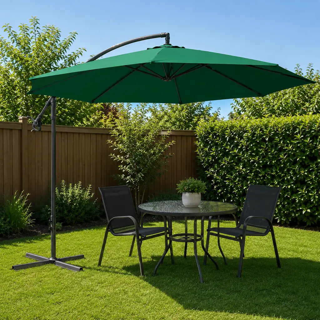 Umbrelă de Grădină și Terasă 300 cm, Verde